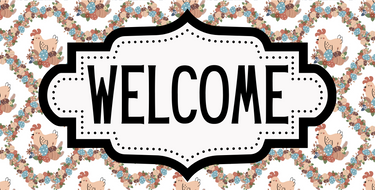 Farmhouse Welcome Sign, DCO-01240, Sign For Wreath, 6x12